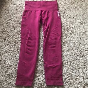 Burgundy Gymshark Energy Seamless